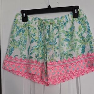 Lilly Pulitzer Keep Palm Engineered Shorts Fresh Citrus Print Women's S NWT